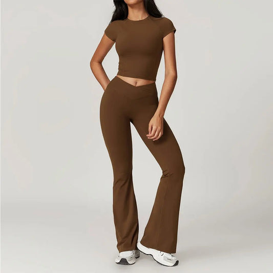 2 Pieces Yoga Set Gym Clothes Sportswear Yoga Suits For Women Fitness - GymFashions.ca
